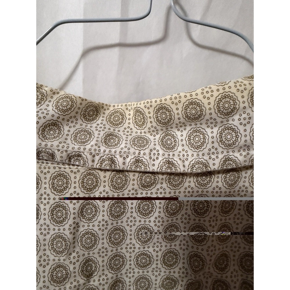 Sonoma Life short-sleeve shirt Size LT Beige Brown Circles Men's - Picture 5 of 6
